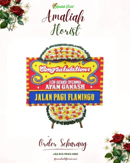 Sewa Papan Bunga Hanjuang